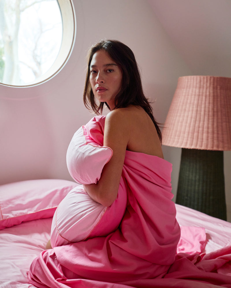 Glow In Poodle Bamboo Cotton Flat Sheet