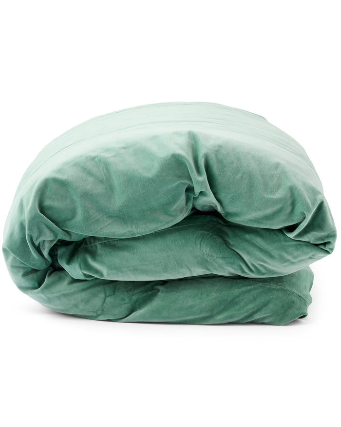 Pistachio Velvet Quilt Cover