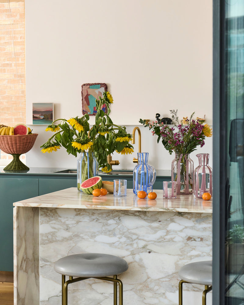 Oink Stripe Tumbler Glass 2P Set