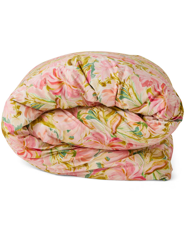 Warm Floral Breeze Organic Cotton Quilt Cover