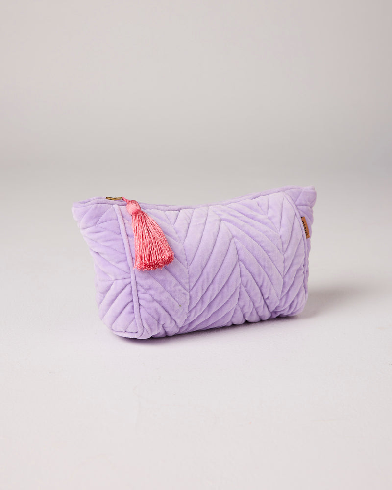 Lilac Velvet Toiletry Bag