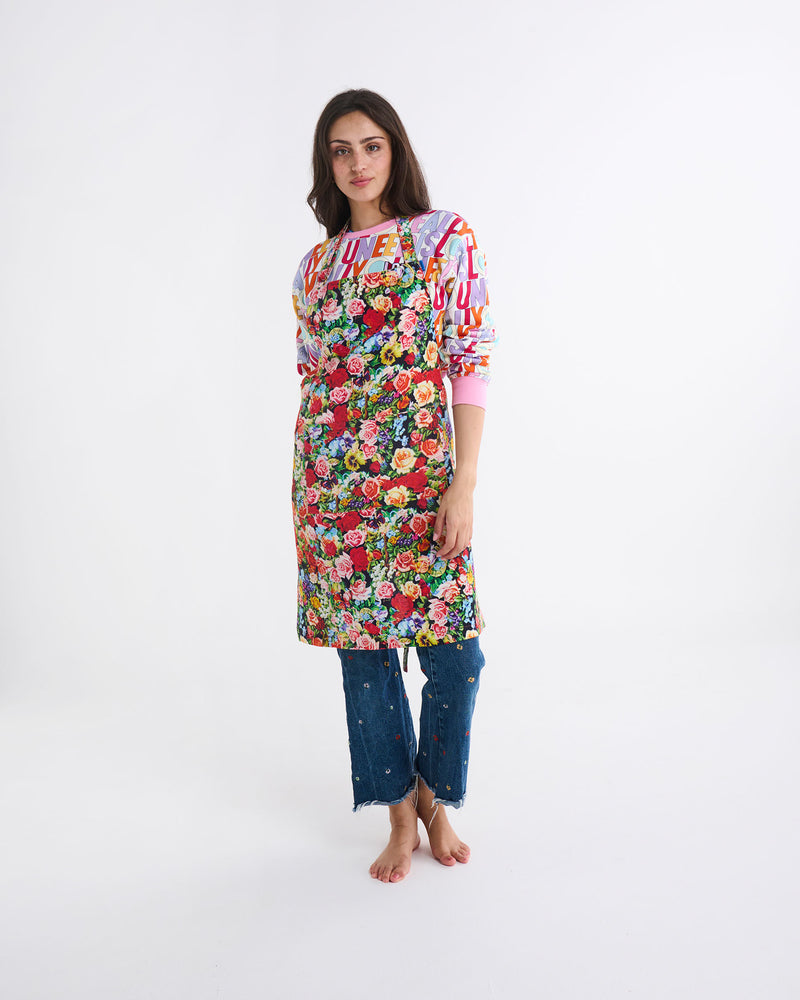 Kip&Co x The Beatles Pepperland Roses Linen Apron