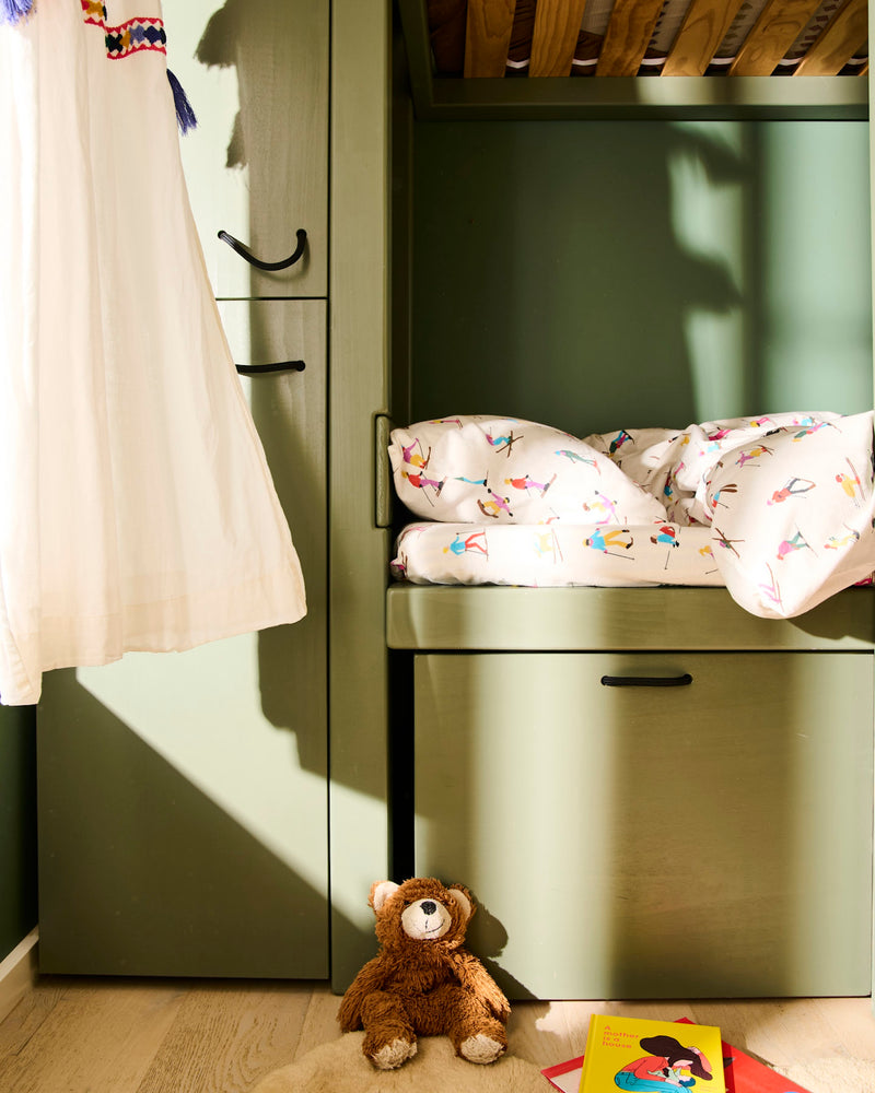 Snow Bunnies Flannelette Fitted Sheet