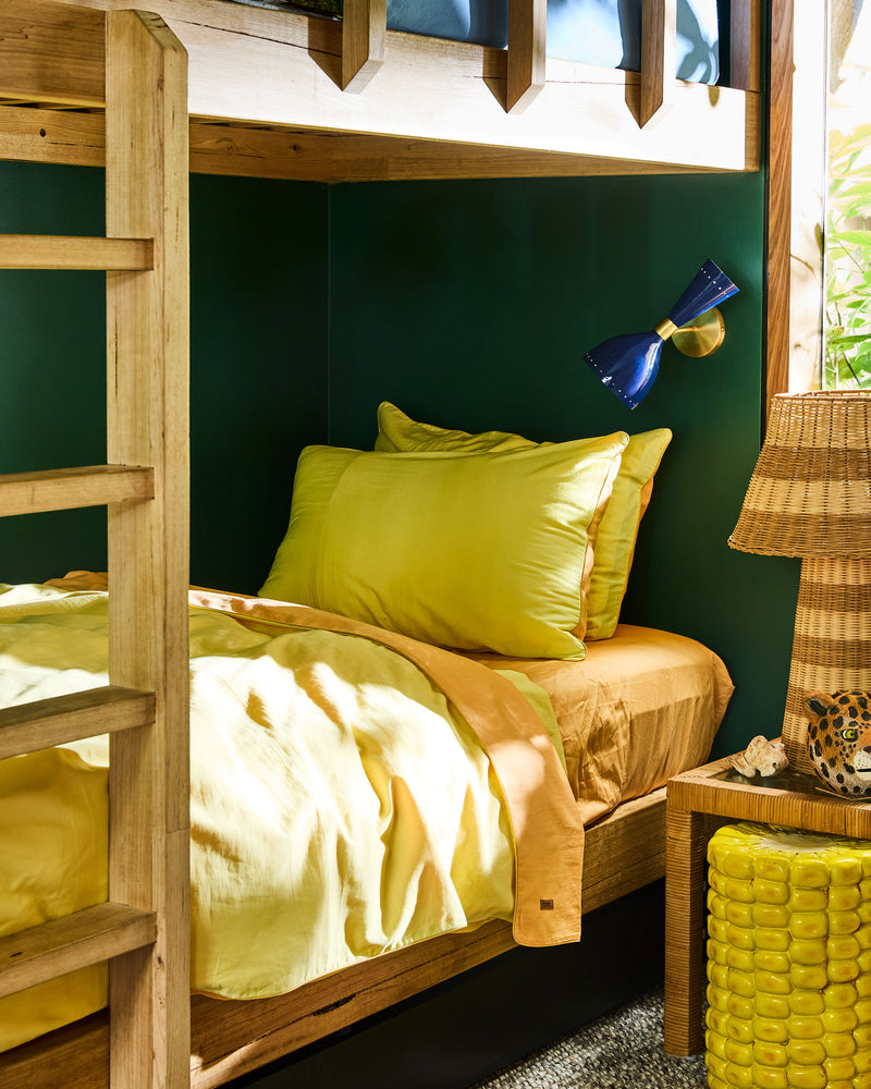 Glow In Yolk Bamboo Cotton Fitted Sheet