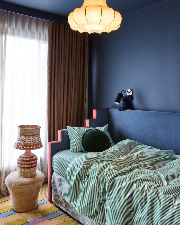 Tarragon Stripe Organic Cotton Quilt Cover