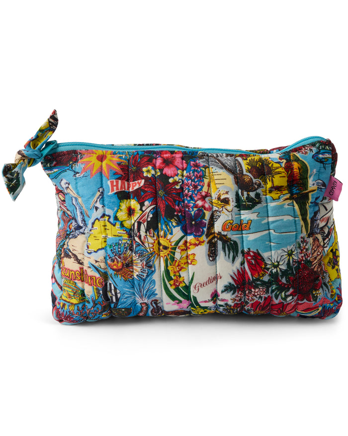 Kip&Co x Romance Was Born Ozzie Quilted Cotton Toiletry Purse