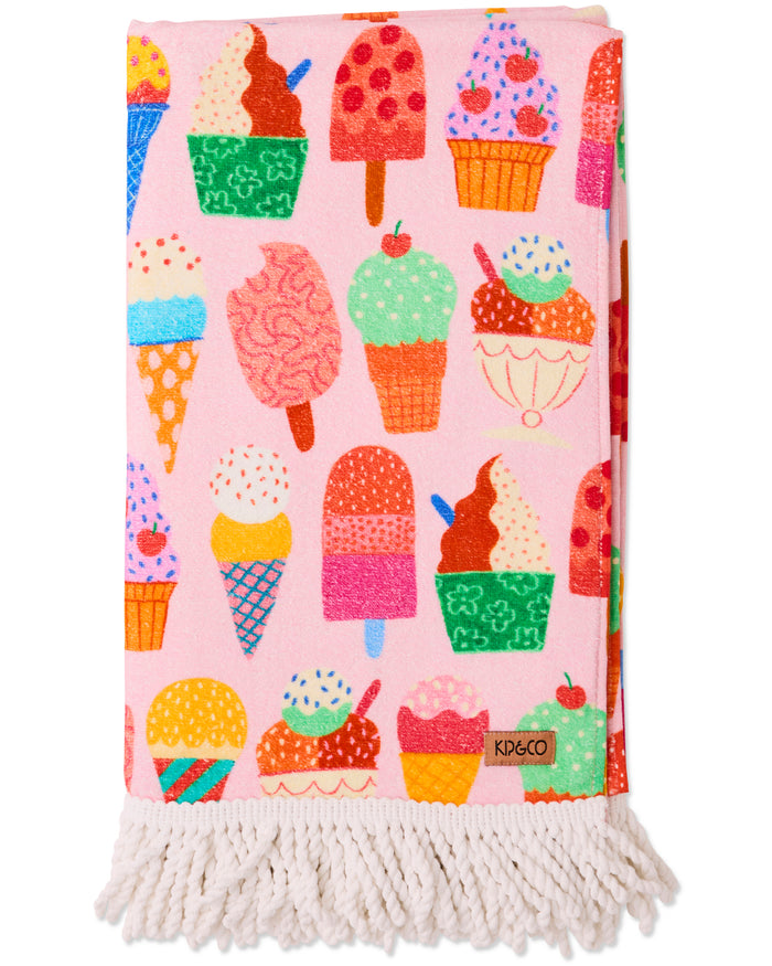 Gelato Printed Terry Beach Towel