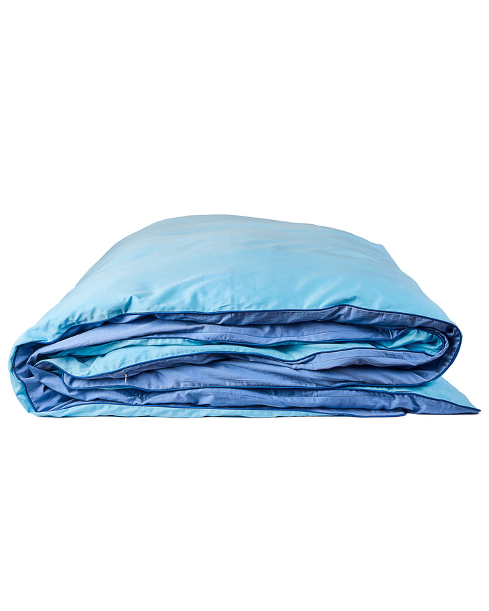 Glow In Blue Bamboo Cotton Quilt Cover