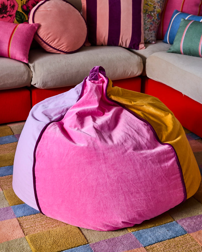 Fun Times Velvet Beanbag