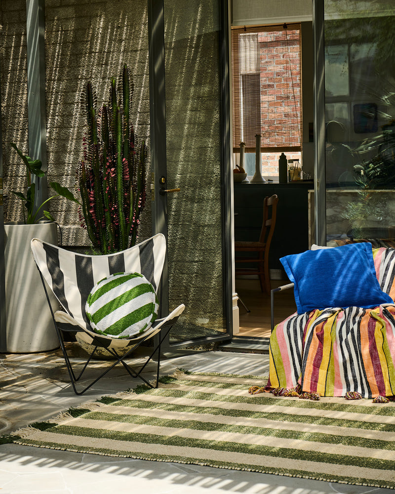 Moss Stripe Jute Rug