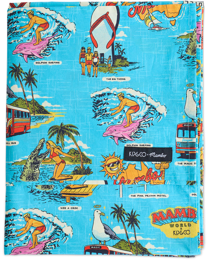 Kip&Co x Mambo Mambo World Organic Cotton Flat Sheet
