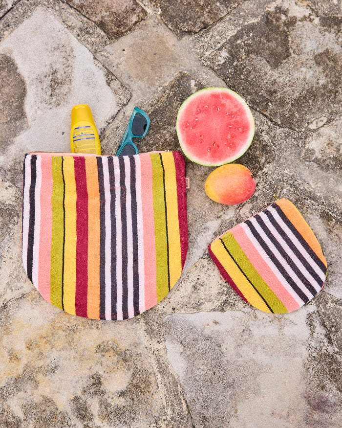 Casablanca Stripe Terry Beach Carry All Pouch
