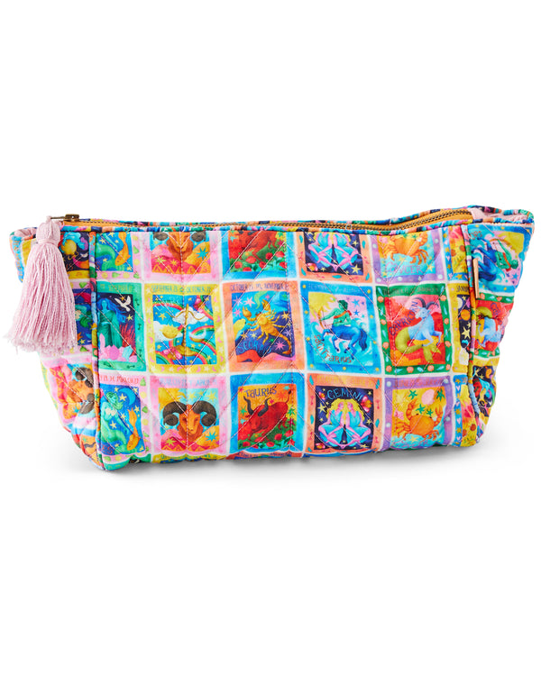 Zodiac Quilted Cotton Toiletry Bag