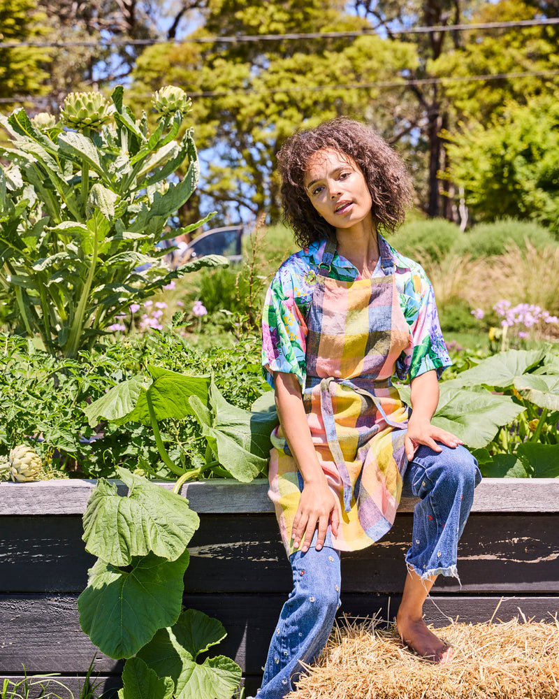 Florida Tartan Apron