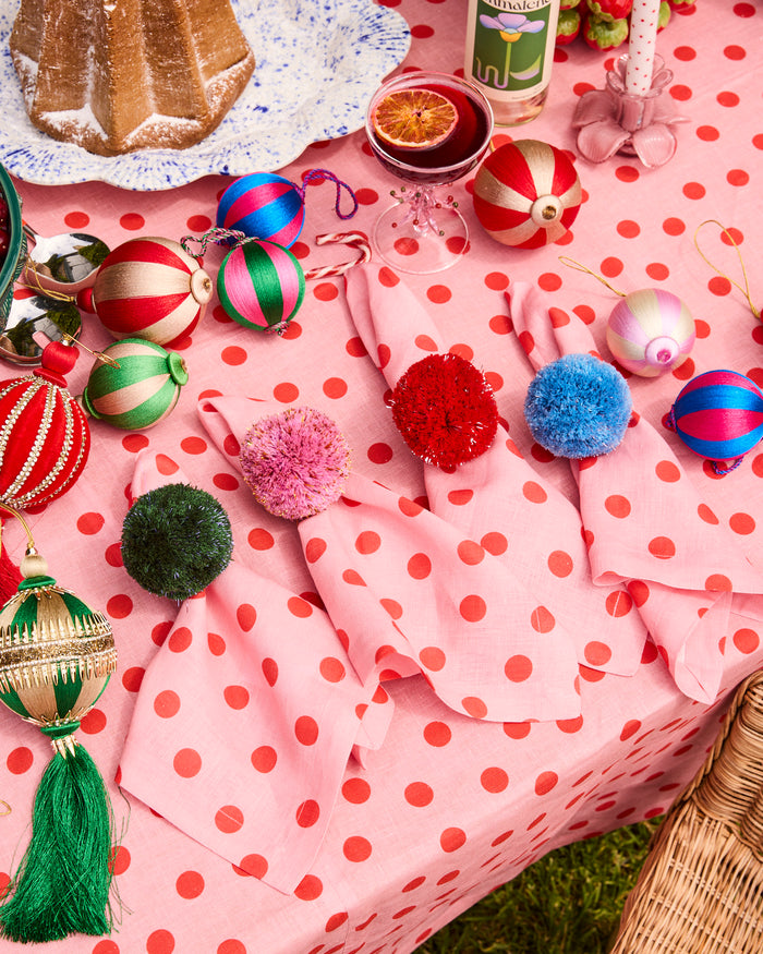 Polkadot Pink 4P Napkin Set