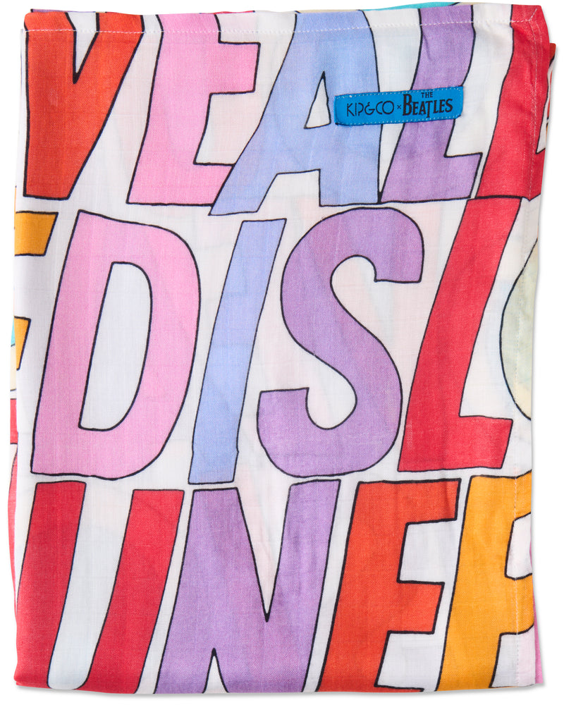 Kip&Co x The Beatles All You Need Is Love Bamboo Swaddle