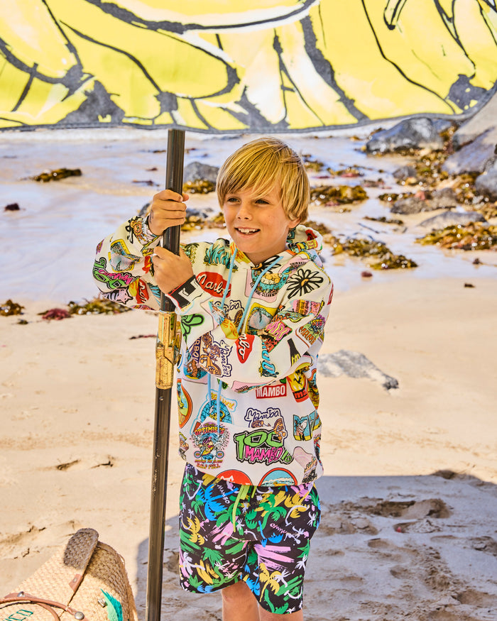 Kip&Co x Mambo Sticker Club Kids Organic Cotton Baggy Hoodie