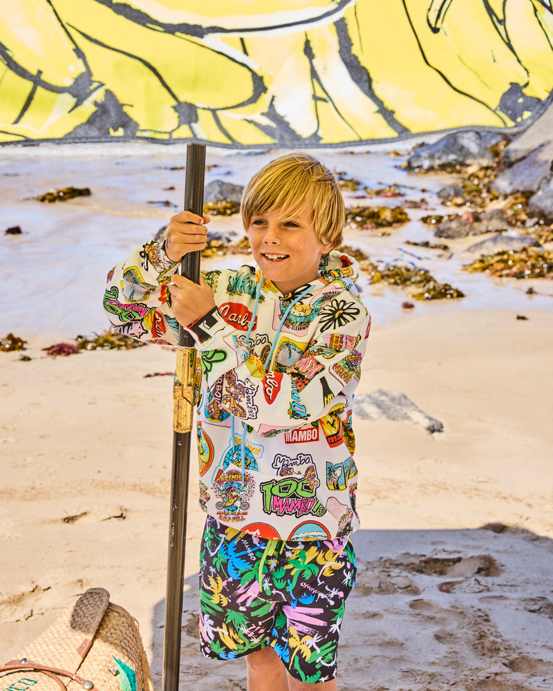 Kip&Co x Mambo Sticker Club Kids Organic Cotton Baggy Hoodie