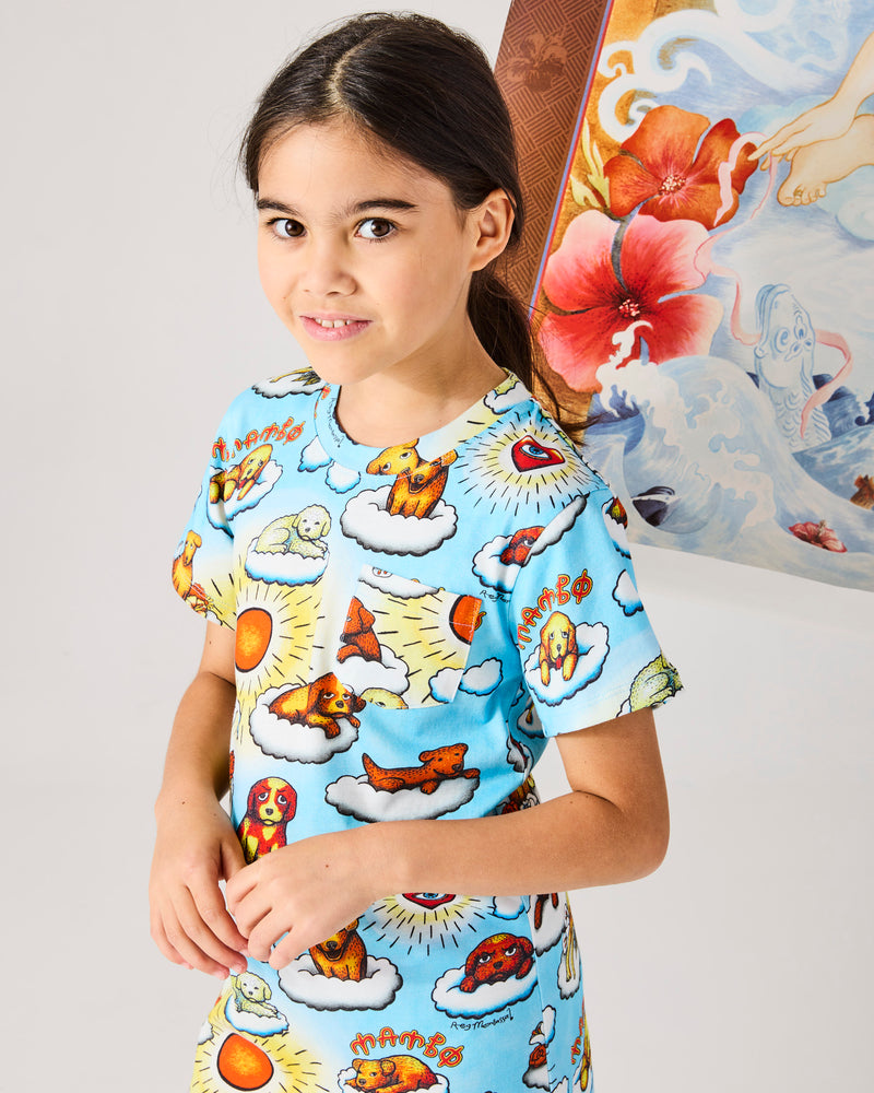 Kip&Co x Mambo Puppies Kids Organic Cotton Short Sleeve Nightie
