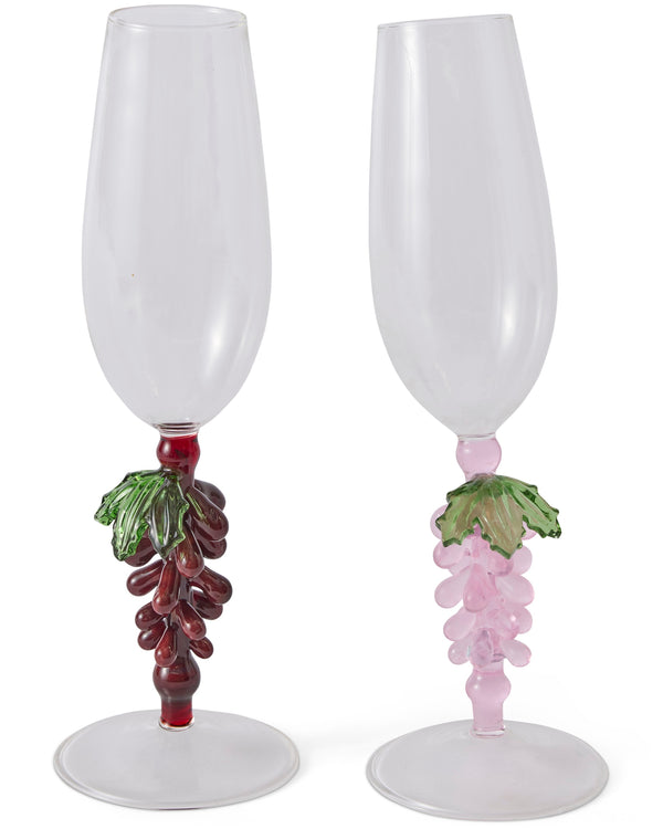 Under The Vine Champagne Glass 2P Set