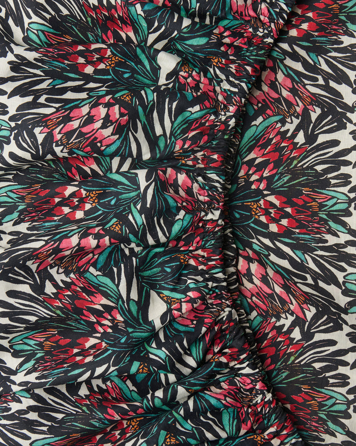 Kip&Co x Margaret Preston Protea Party Linen Fitted Sheet