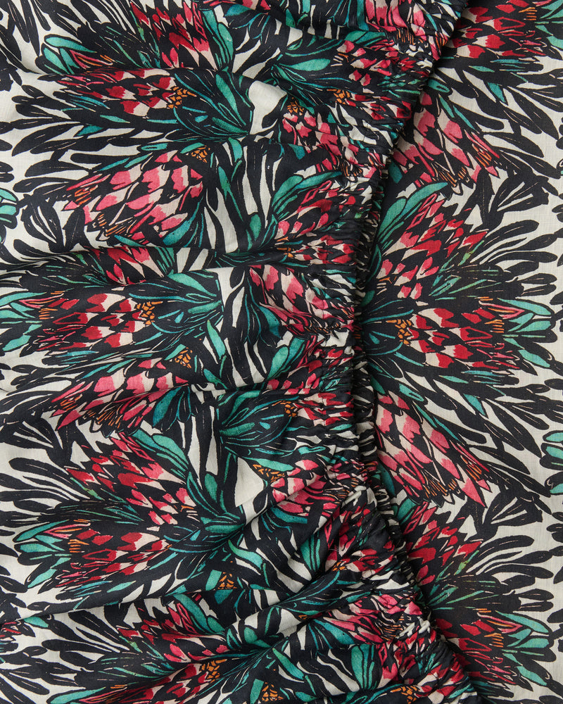 kip-co-x-margaret-preston-protea-party-linen-fitted-sheet