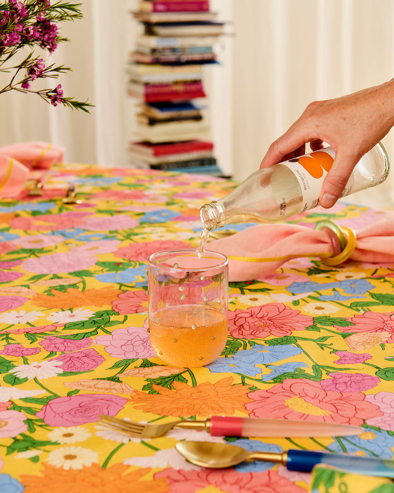 Follow The Sun Yellow Tablecloth