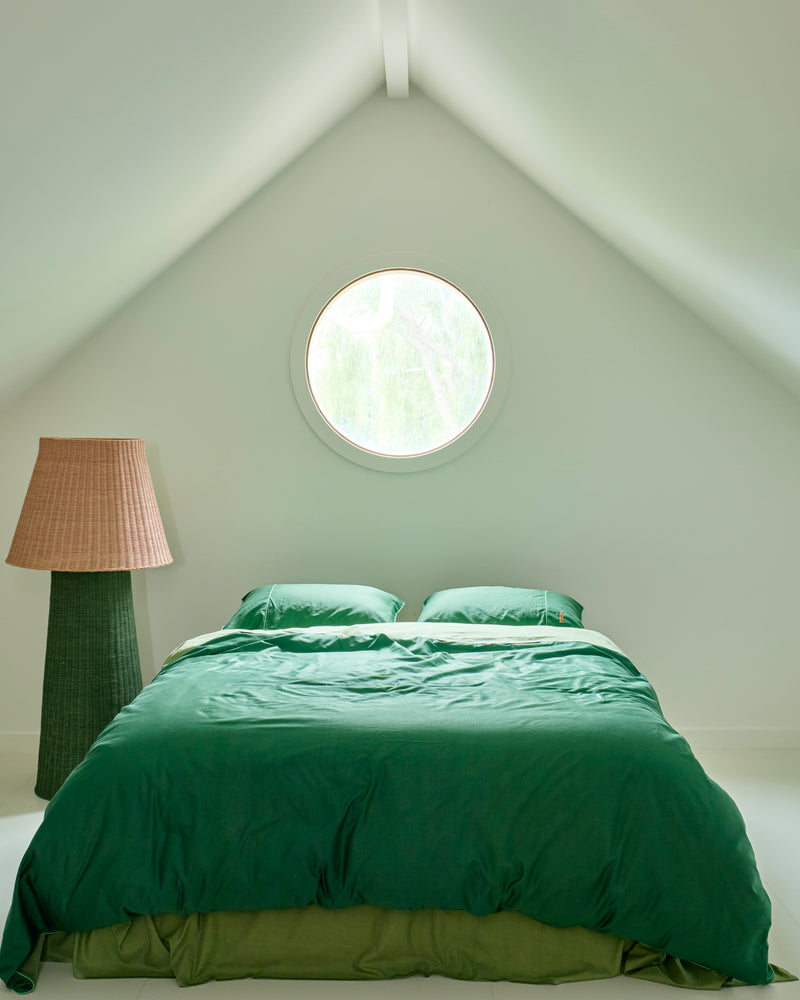 Glow In Avocado Bamboo Cotton Flat Sheet