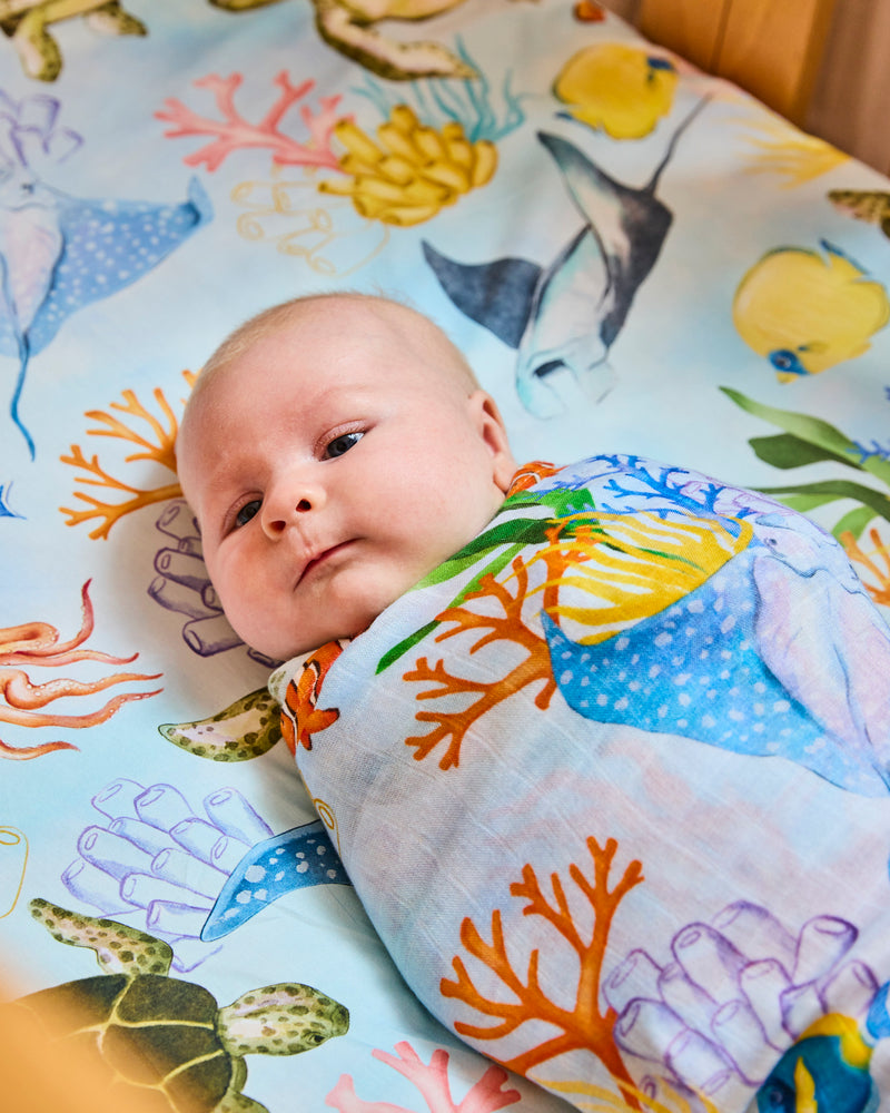Reef Life Bamboo Swaddle