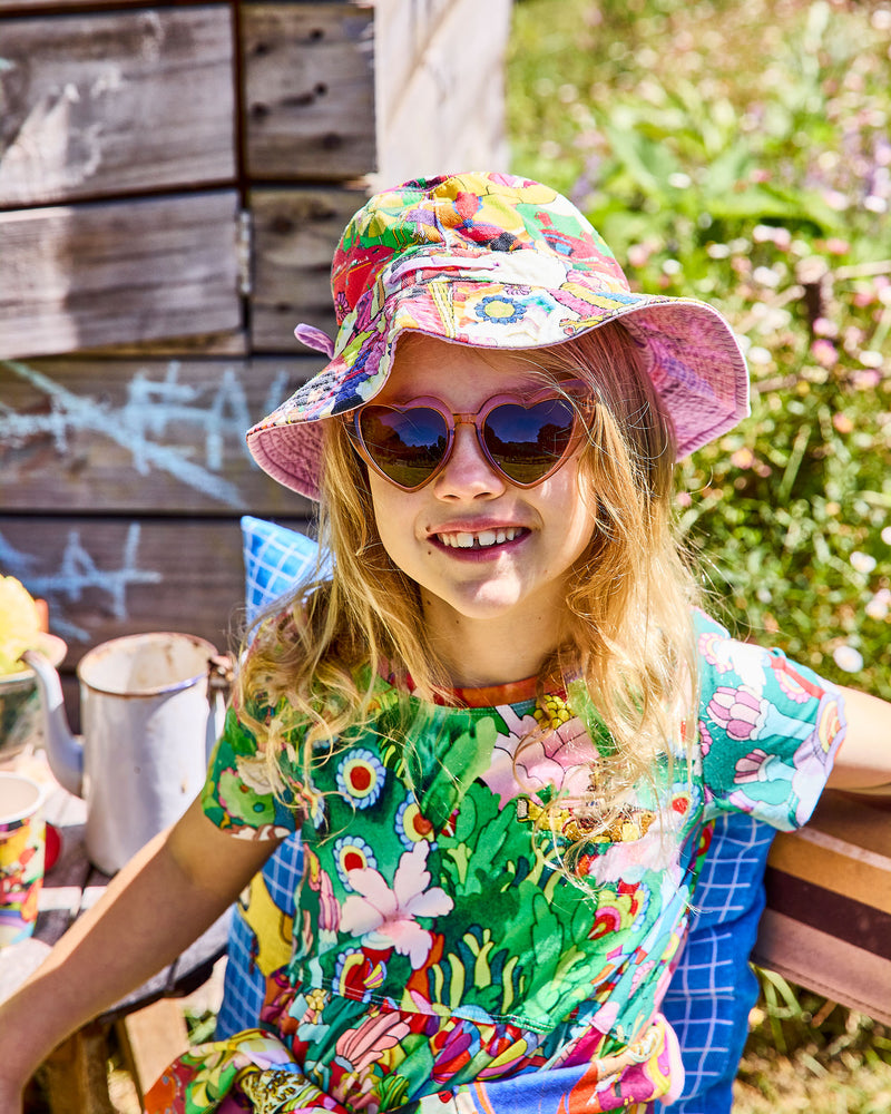 Kip&Co x The Beatles Big Flower Dreamscape Organic Cotton Everyday Dress