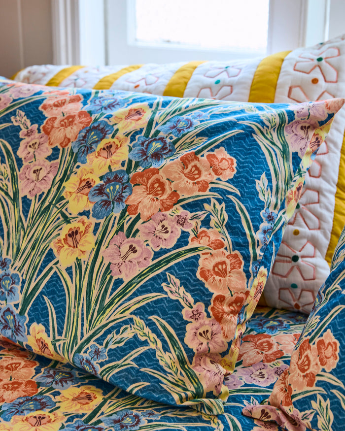 Kip&Co x Anna Spiro Gladiolus Organic Cotton Pillowcases