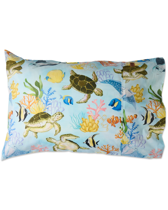 Reef Life Organic Cotton Pillowcase