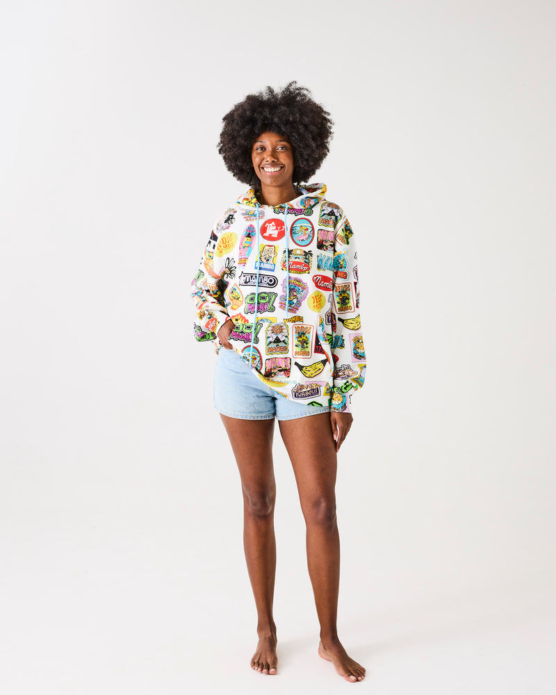 Kip&Co x Mambo Sticker Club Adult Organic Cotton Baggy Hoodie