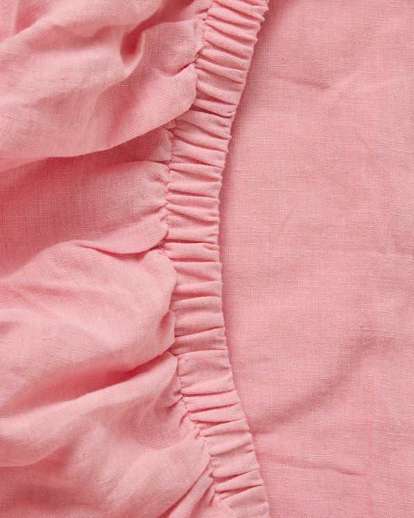 Blossom Linen Fitted Sheet