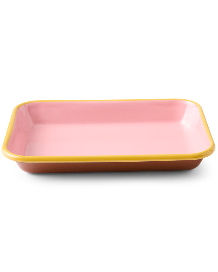 Blushing Meadow Enamel Baking Dish
