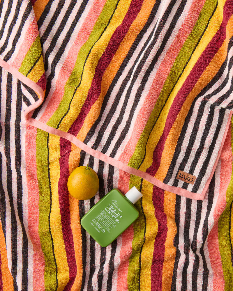 Casablanca Stripe Terry Beach Towel