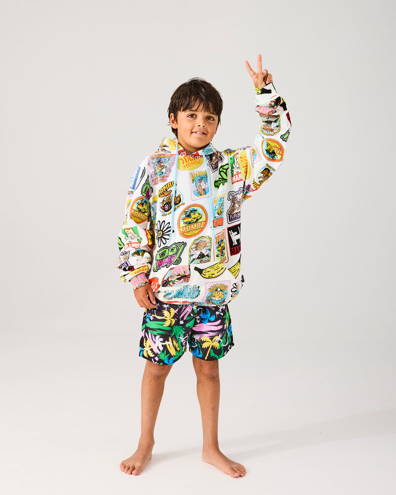 Kip&Co x Mambo Sticker Club Kids Organic Cotton Baggy Hoodie