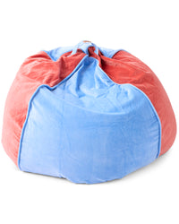 Blue Robin Velvet Beanbag