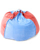 Blue Robin Velvet Beanbag