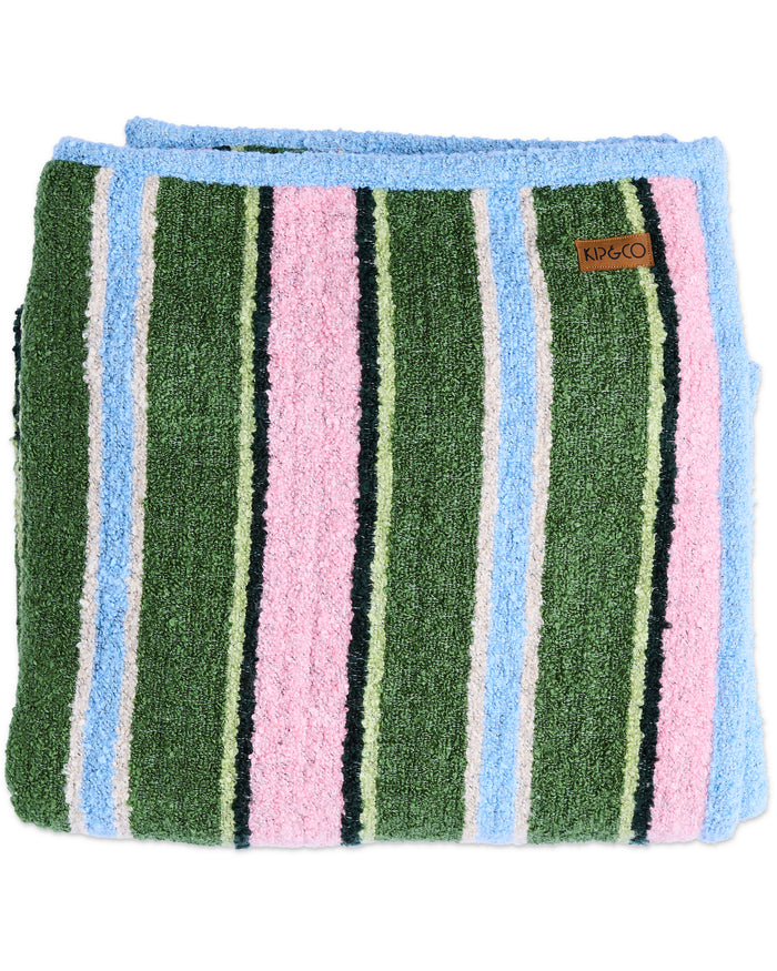 Cactus Stripe Boucle Blanket