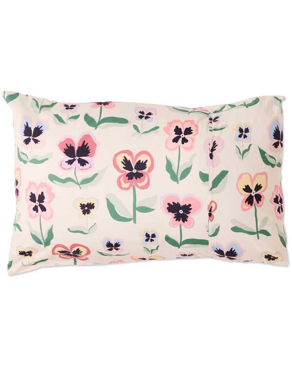 Pretty Pansy Organic Cotton Pillowcases