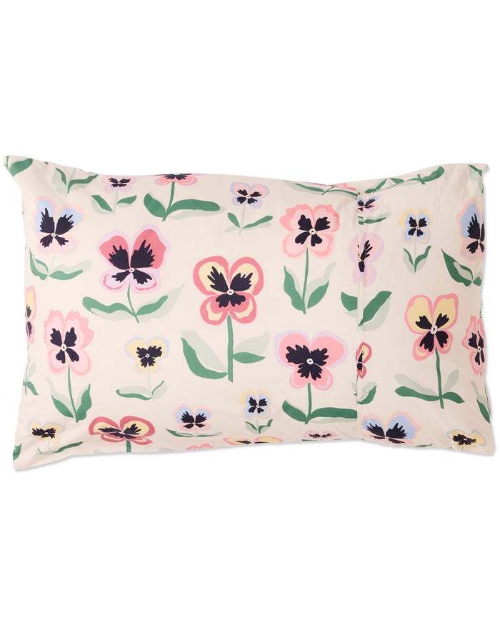 Pretty Pansy Organic Cotton Pillowcases