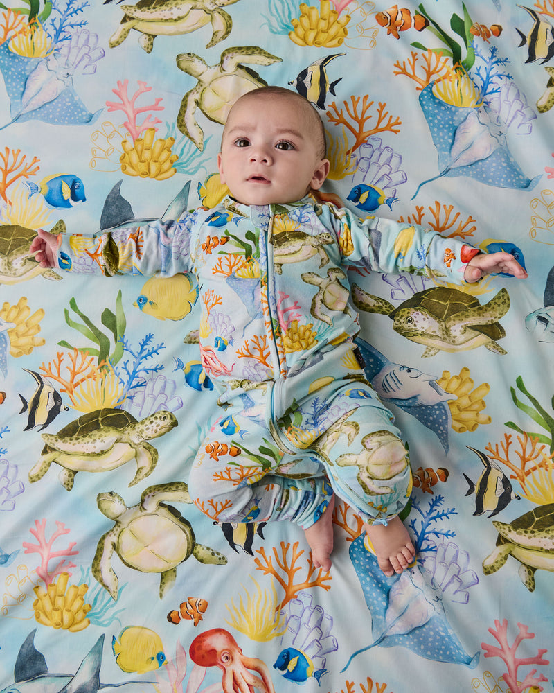 Reef Life Organic Long Sleeve Zip Romper