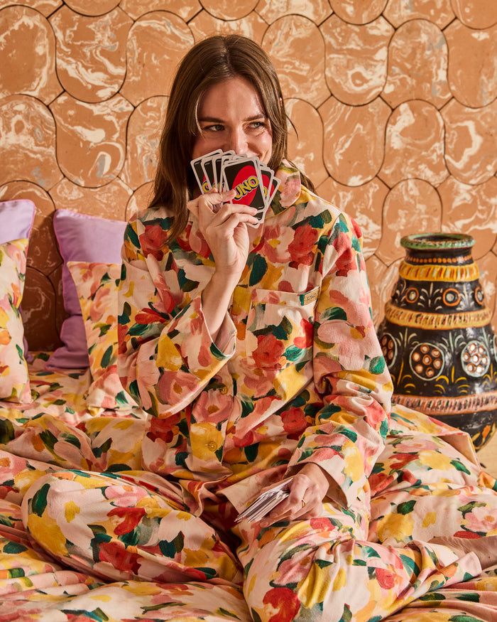 Flourish Adult Flannelette Long Sleeve Shirt & Pant Pyjama Set