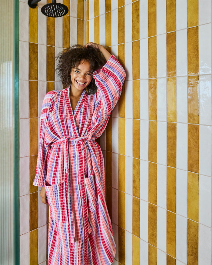 Sorbet Soiree Waffle Bath Robe