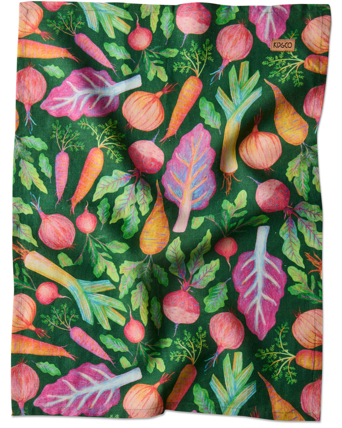Veggie Soup Tea Towel
