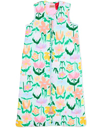 Popping Flowers Green Sleep Bag
