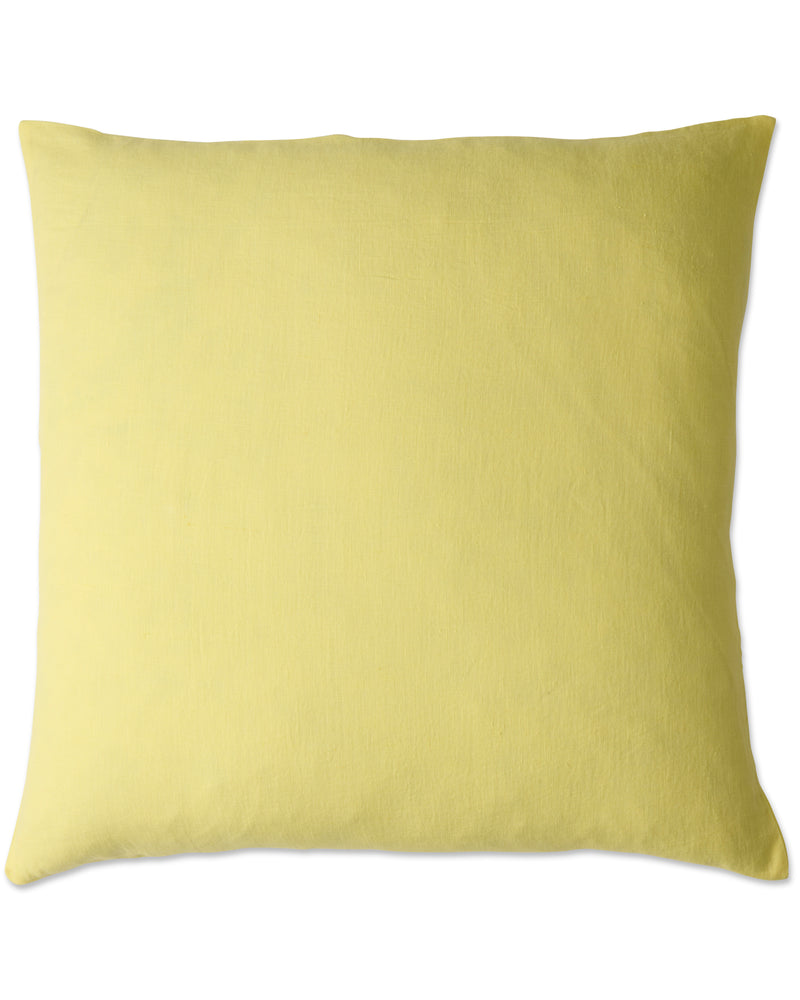 Lemon Butter Linen European Pillowcases