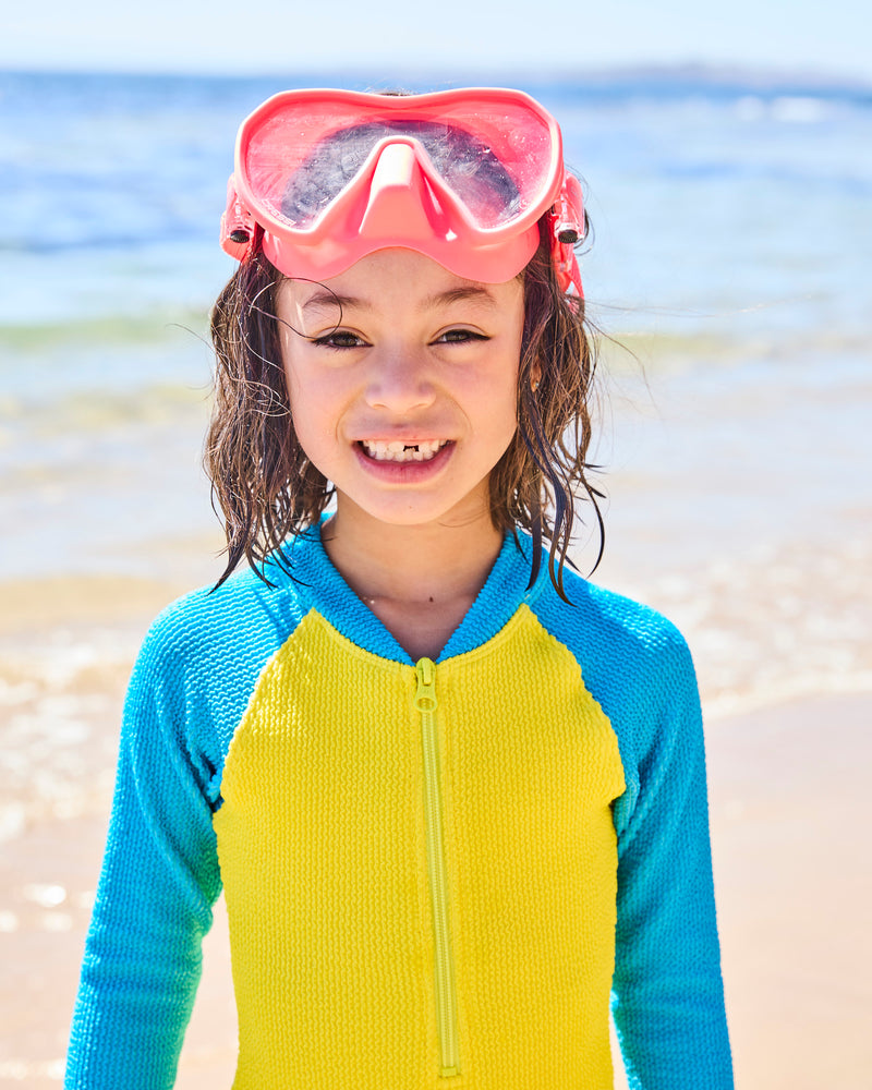 Splash Crinkle Long Sleeve Bathers