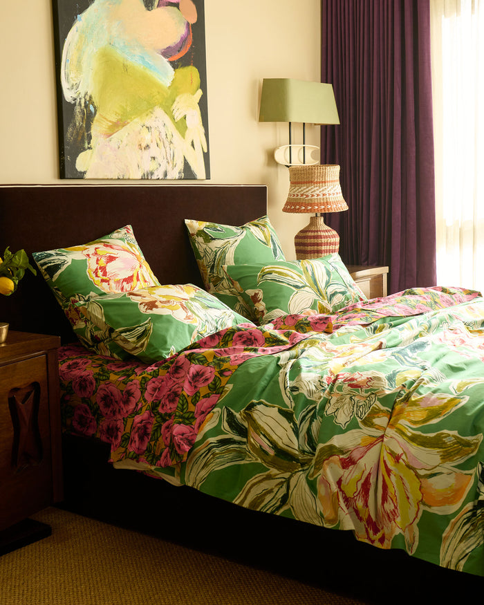 Somerset Green Organic Cotton Quilt Cover